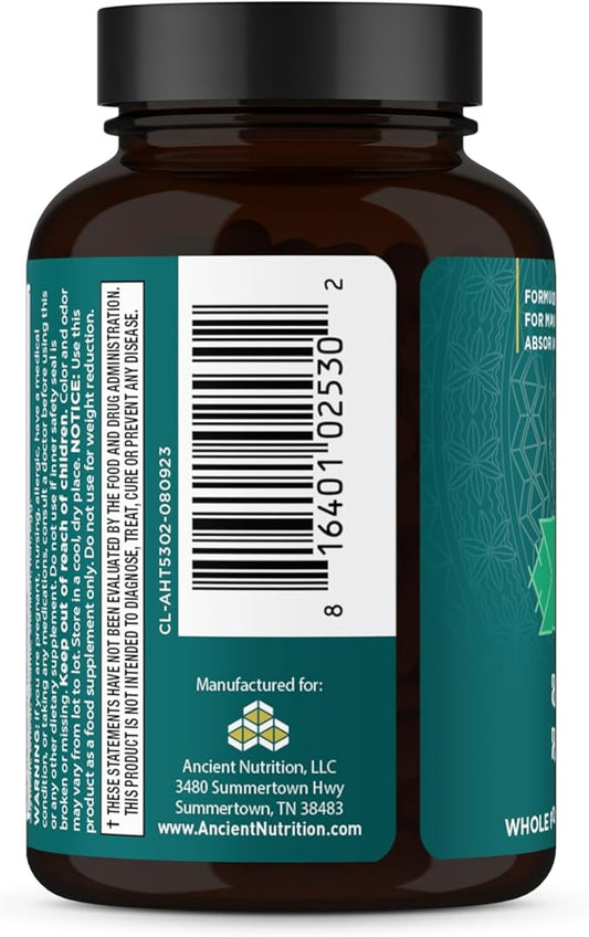 Ancient Nutrition Thyroid Support Supplement with Ashwaghanda, Thyroid Capsules, Promotes Restful Sleep and Reduced Stress, Gluten Free, Paleo and Keto Friendly, 60ct