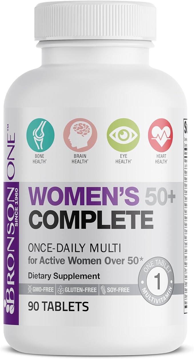 Bronson ONE Daily Women’s 50+ Complete Multivitamin Multimineral, 90 Tablets