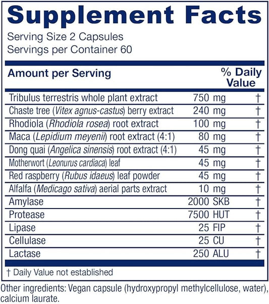 Vitanica Pregnancy Prep, Reproductive System Support, Vegan, 120 Capsules