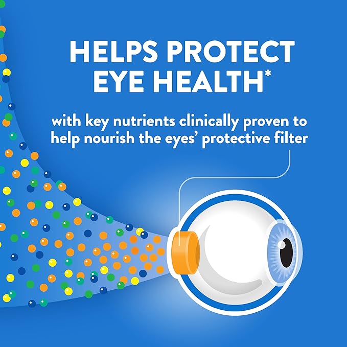 Ocuvite 50+ Eye Vitamin & Mineral Supplement, Multivitamin for Vision & Ocular Health with Omega-3, Zinc, Vitamins C & E, Lutein & Zeaxanthin, Zinc Supplements for Women and Men, 90 Softgels