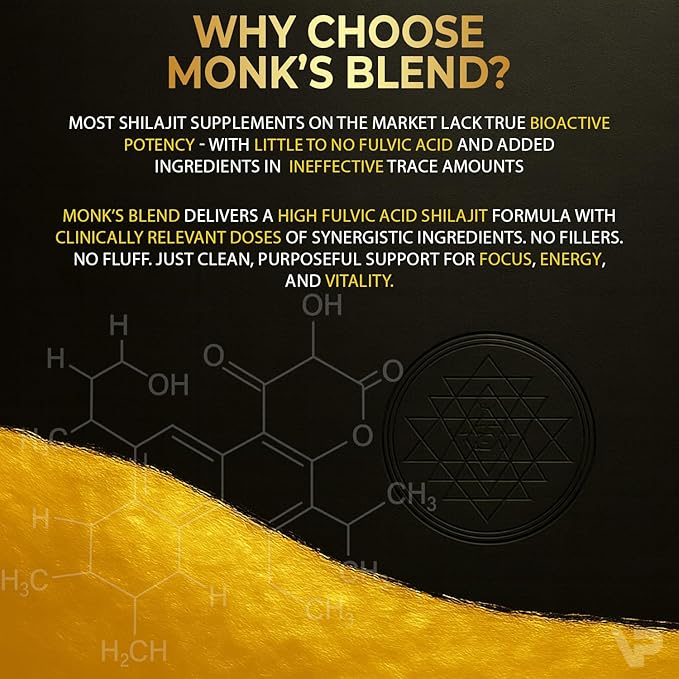 Shilajit Gummies - 5-in-1 Adaptogen Supplement with Ashwagandha, Ginseng, Turmeric, & Black Pepper | Energy, Focus, Immunity & Vitality Support | Organic, Vegan, Sugar-Free | 90 Count