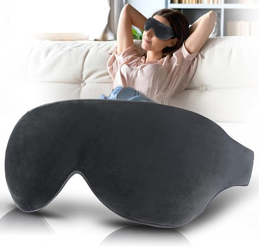Heated Eye Mask, Zinpaza Microwave Warm Compress for Eyes Moist Heat Eye Compress Warm Eye Compresses Eye Heating Pad Hot Eye Mask for Dry Eyes Relief Stye Blepharitis MGD