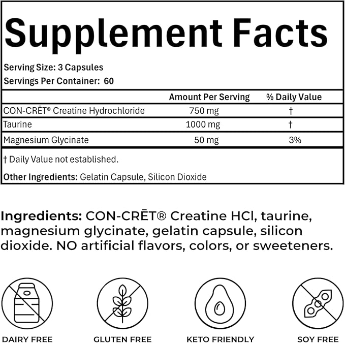 Reignite Wellness by JJ Virgin | SHEatine | Creatine HCL, Taurine & Magnesium Glycinate | 180 Capsules