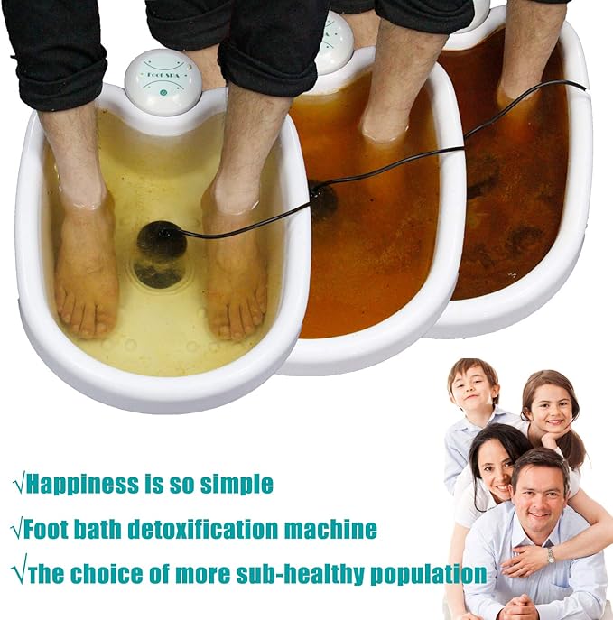 Ionic Foot Bath Detox Machine, Ion Foot Detox Spa for Home Use Beauty Salon Beauty SPA Club with 100 Liners, Zipper Carrying Bag | Detoxifying & Convenient