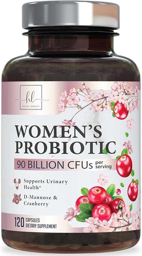 Probiotics for Women Supplement with Cranberry - 16 Premium Strains for PH Balance, Digestive Health, Vaginal & Immune Support, 90 Billion CFU, Women's Probiotic, UT, & Feminine Health - 120 Capsules