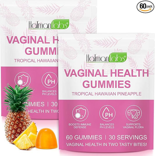 Vaginal Probiotics Gummies,Feminine Balance Gummies for Women,Womens Vaginal Health Supplement,Improve Immune,Promotion of Womens Health - 60 Gummies(2Pack)