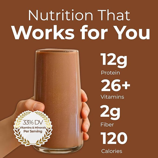 HMR 120 Chocolate Shake Meal Replacement Powder | Chocolate Shake Mix to Support Healthy Weight Loss | 12g of Protein | Nutritional Drink | Low Calorie Food | 12 Servings