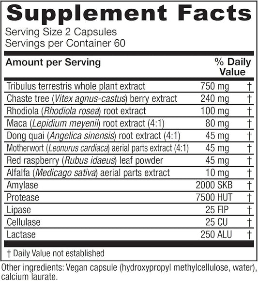 Vitanica Pregnancy Prep, Reproductive System Support, Vegan, 120 Capsules