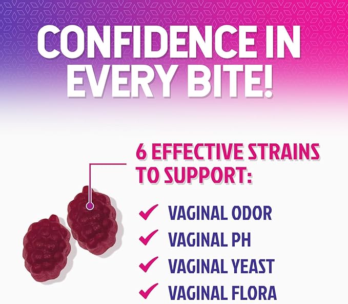 Probiotics for Women Gummies with Cranberry - 6 Premium Strains for PH Balance, Digestive Health, Vaginal & Immune Support, 3 Billion CFU, Women's Probiotic Gummy for Feminine Health - 120 Gummies