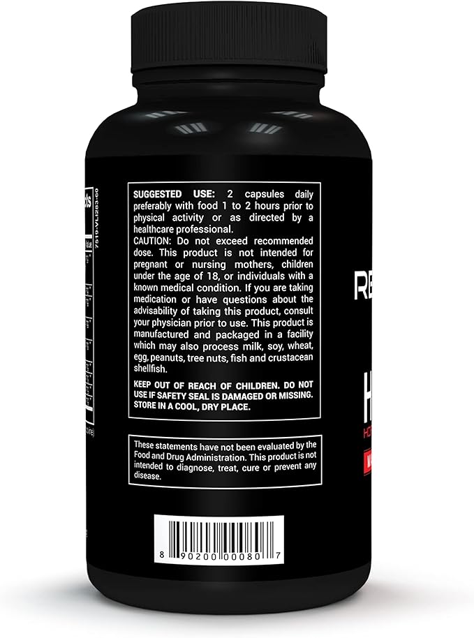 Red Stag Testosterone Booster Horny Goat Weed Complex with Maca Root Powder, Tribulus Terrestris, Saw Palmetto & Tongkat Ali Powder Male Enhancement - 60 Capsules
