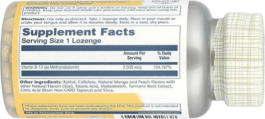 Solaray, B-12 Methyl Lozenge, 60 Count