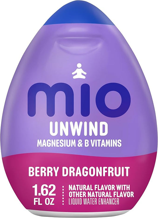mio Unwind Berry Dragonfruit Liquid Water Enhancer with Magnesium & B Vitamins, 1.62 fl oz Bottle