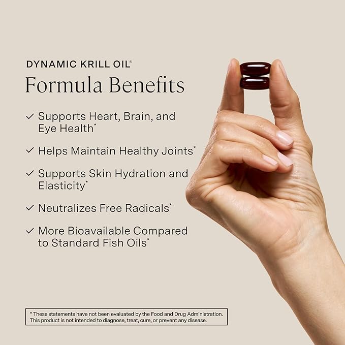 Stonehenge Health Dynamic Krill Oil 1600mg – Triple Strength Antarctic Omega-3 Supplement with EPA, DHA, Phospholipids & 2mg Astaxanthin – Supports Heart, Brain, Skin, Joint & Eye Health – 60 Softgels