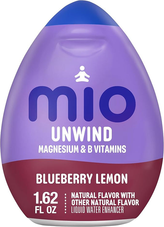 mio Unwind Blueberry Lemon Liquid Water Enhancer with Magnesium & B Vitamins, 1.62 fl oz Bottle