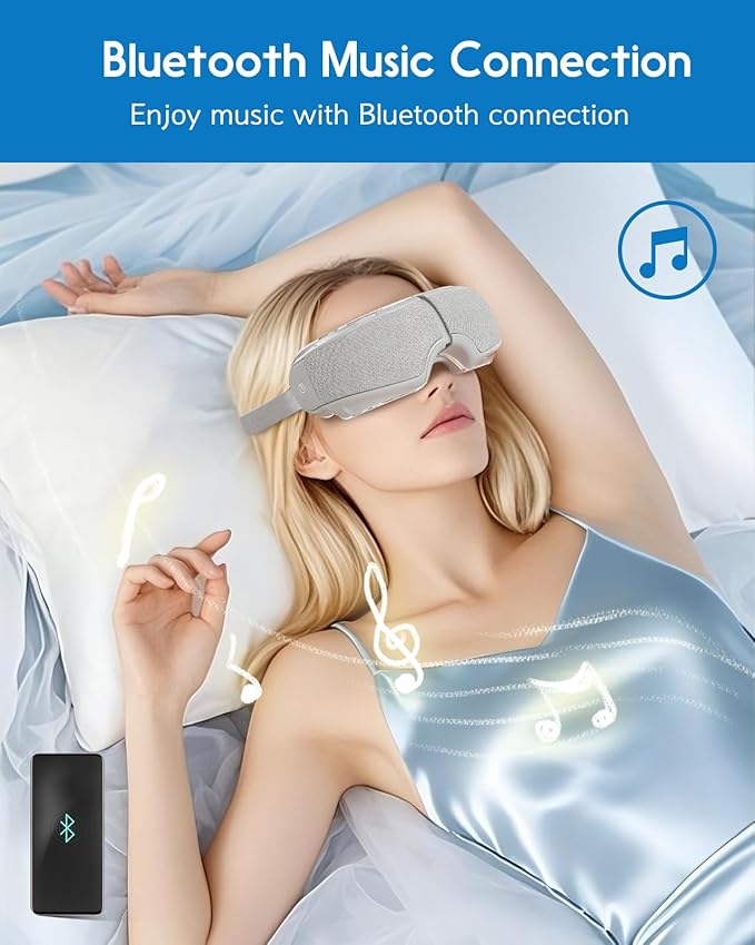 Eye Massager Spray Acupressure Kneading Heat Improve Eye Fatigue Relax Muscles Relieve Dry Eyes Ark Circles & Headaches Its Misting Feature Also Provides Refreshing Hydrating for Your Eyes