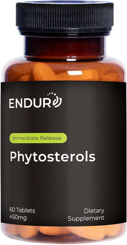 Endur Phytosterols, Promotes Heart & Prostate Health for Men, Helps Block Cholesterol Absorption & Support Urinary Comfort, 450mg (60 Tablets)