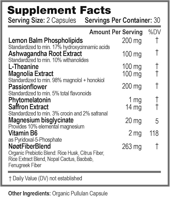 Deep Sleep - All Natural Sleep Aid for Adults and Students Non Habit Forming Sleeping Pills for Adults No Jet Lag & Travel Recovery Biohacking & Nootropics 60 Capsules, 1 Month Supply