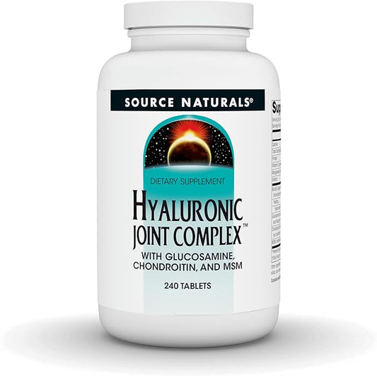 Source Naturals Hyaluronic Joint Complex with Glucosamine, Chondroitin & MSM Extra Strength - 240 Tablets