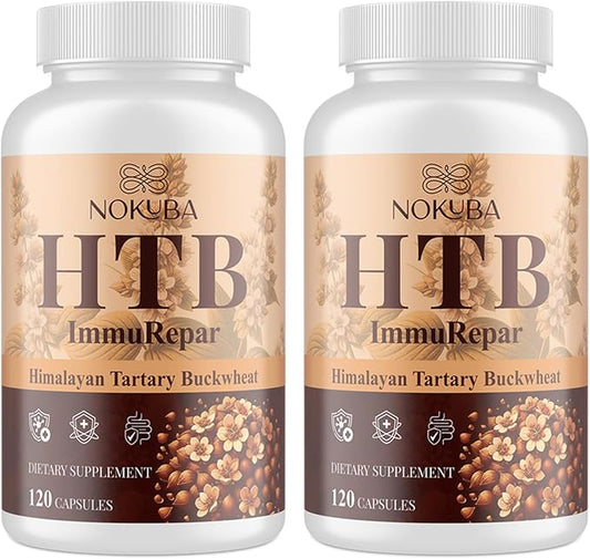 Himalayan Tartary Buckwheat Supplement with Quercetin, Zinc, Rutin, Vitamin C, D, Curcumin for Immune Support & Antioxidant & Gut Health - 240 Vegan Capsules