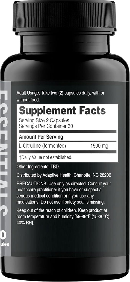 Nugenix Essentials L-Glutamine, 1500mg 100% Botanical L-Glutamine Amino Acid, Protein Synthesis, Supports Cellular Function, 120 Capsules