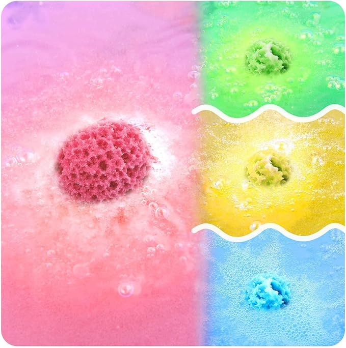 Bath Bombs Gift Set 12 PCS 2.8oz Organic Natural Essential Oils, Relax and Moisturize Skin, Luxury Spa Bomb Gifts for Girl, Mom, Kids, Wife, Birthday, Valentine's Day, Anniversary