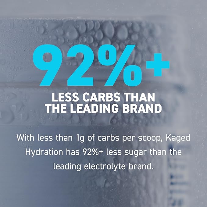 Kaged Hydration Electrolytes Powder | Orange Mango | Hydra-Charge Sports Drink Mix | Pre, Post, Intra Workout | Low Carb, Vegan, Gluten Free | Supplements for Men & Women | 60 Servings