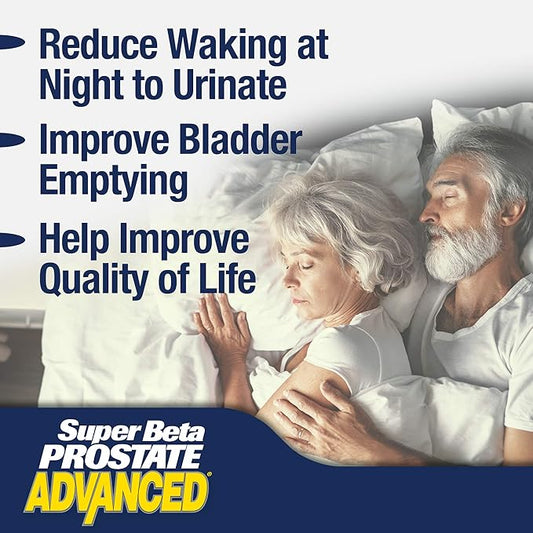 Advanced – Promote Sleep, Support Bladder Emptying. Prostate Support Supplement for Men's Health with Beta Sitosterol, not Saw Palmetto. (120 Caplets, 2-Pack)
