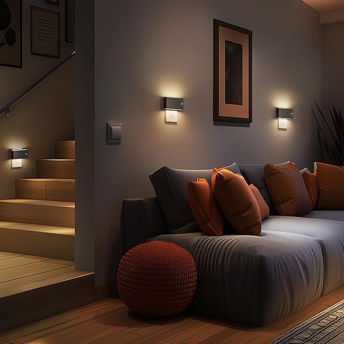 Briignite Motion Sensor Night Light, 2 Pack Motion Activation Night Lights Plug into Wall, Auto On Off, 0-100LM Dimmable Night Light Plug in, 3000K Warm White LED Nightlight for Kids Bedroom Hallway