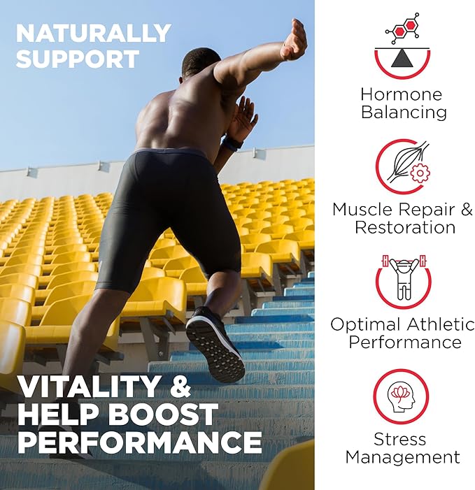 Nutrivein Premium Fadogia Agrestis and Tongkat Ali Supplement with Turkesterone - 1100 mg - 120 Capsules - Synergistic Blend for Performance, Strength, & Recovery