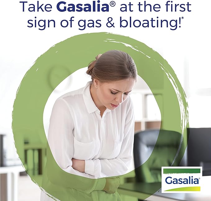 Boiron Gasalia Tablets for Relief from Gas Pressure, Abdominal Pain, Bloating, and Discomfort - 60 Count