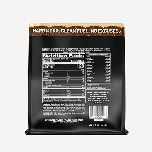 Jocko Fuel Mölk Whey Protein Powder - Keto, Probiotics, Digestive Enzymes, Amino Acids, Low Sugar Monk Fruit Blend - Supports Muscle Recovery & Growth (29 Servings, Root Beer Float)