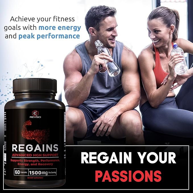 HGH Supplements for Men & Women - Regains Natural Anabolic Muscle Growth Building & Human Growth Hormone for Men, Muscle Builder for Men, Muscle Recovery Post Workout Supplement, 150 Protein Pills