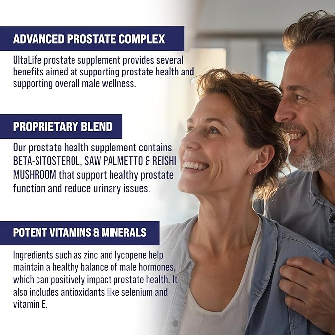 Advanced Saw Palmetto Prostate Supplement for Men with Beta Sitosterol Promotes Urinary Comfort, Sleep Quality & Prostate Health 90 Capsules