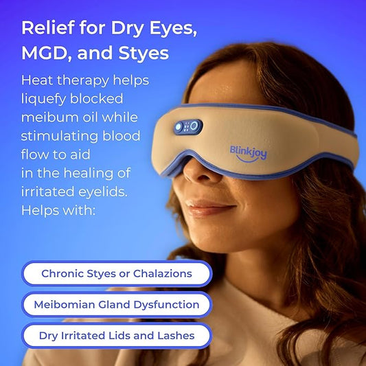 Rechargeable Heat Mask - FSA/HSA Eligible - Cordless Heated Eye Mask for Dry Eyes, MGD, and Styes - Optometrist Recommended for Dry Eye Relief