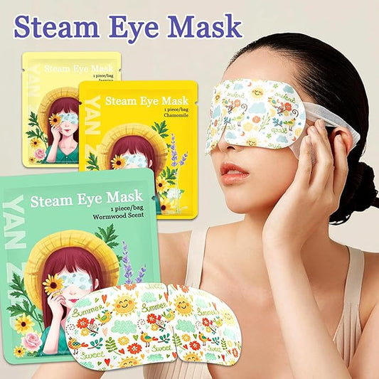 21 Pack Steam Eye Masks, Warm Eye Masks for Sleep, Comfortable Disposable Self Heated Eye Mask for Dry Eyes, Home Sleep Office Travel SPA Heated Sleep Mask for Women & Men