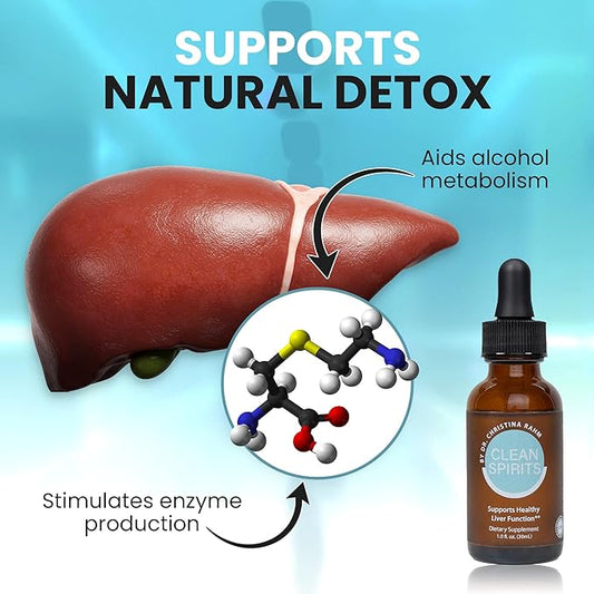 Clean Spirits Liver Function Support - Advanced Cleanse Formula for Enzyme Production - Natural Repair Complex with Antioxidants for Immune System & Oxidative Stress Protection