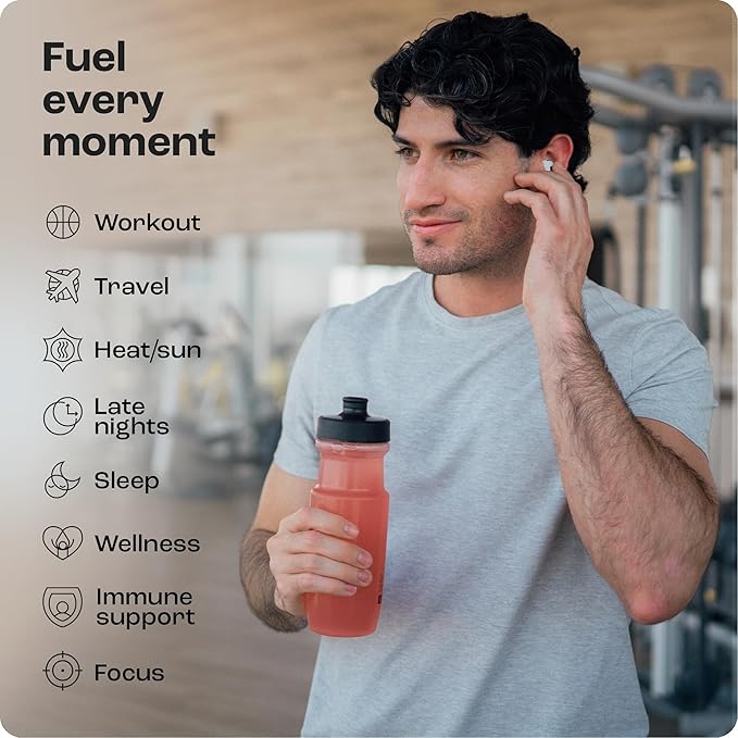 KEY NUTRIENTS Multivitamin Electrolytes Powder No Sugar - Sweet Cherry Pom Electrolyte Powder - Endurance & Energy Supplement - Hydration Powder - No Calories - 90 Servings - Made in USA