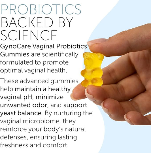Vaginal Probiotics Gummies for Women | pH Balance & Odor Support | Prebiotics and Probiotics for Women | Female Vaginal Supplement for ph Balance and Vaginal Health | 60 Gummies