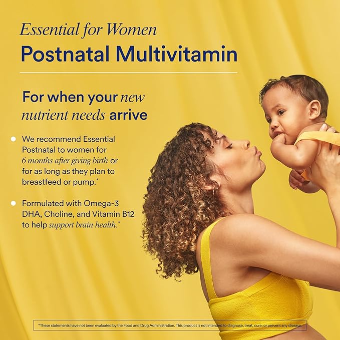 Ritual Postnatal Mom-to-Baby Set, Postpartum Multivitamin and Natal Choline Supplements, Supports Lactation, Immune Function, and Baby's Cognitive Function
