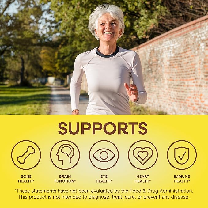 Nature's Way Alive! Women's 50+ Daily Gummy Multivitamins, Women's Supplements, Supports Healthy Heart, Brain & Bones,* B-Vitamins, Mixed Berry Flavored, 60 Gummies (Packaging May Vary)