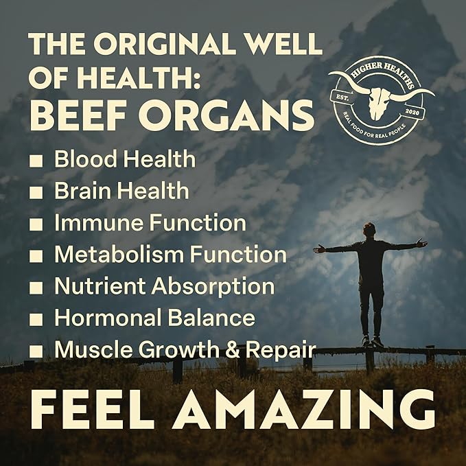 Beef Organs - The Everything Capsule -100% USA Beef - 180 Capsules Bag