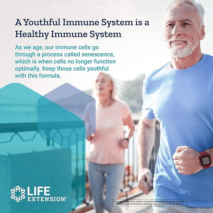 Life Extension Immune Senescence Formula Standardized Cistanche Reishi PU-ERH Tea, 60 Vegetarian Tablets