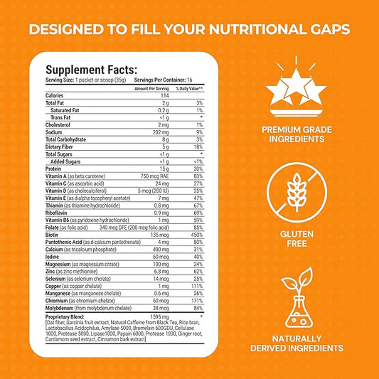 Thrive Protein Shake | 16 Packets (35g Each) | Gluten-Free, Pea Protein Blend, Probiotics, Fiber & Digestive Enzymes | Supports Lean Muscle (16 Packets (Single Servings), Cinnamon Pumpkin Spice)