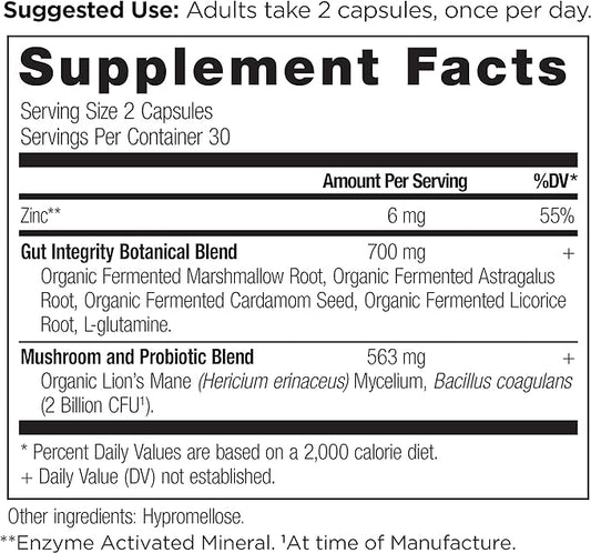 Ancient Nutrition Gut Health Supplement Leaky Gut Capsules, 60ctFormulated with Licorice Root, Astragalus, Marshmallow, and L-Glutamine, Gluten Free, Paleo and Keto Friendly, 60 Ct