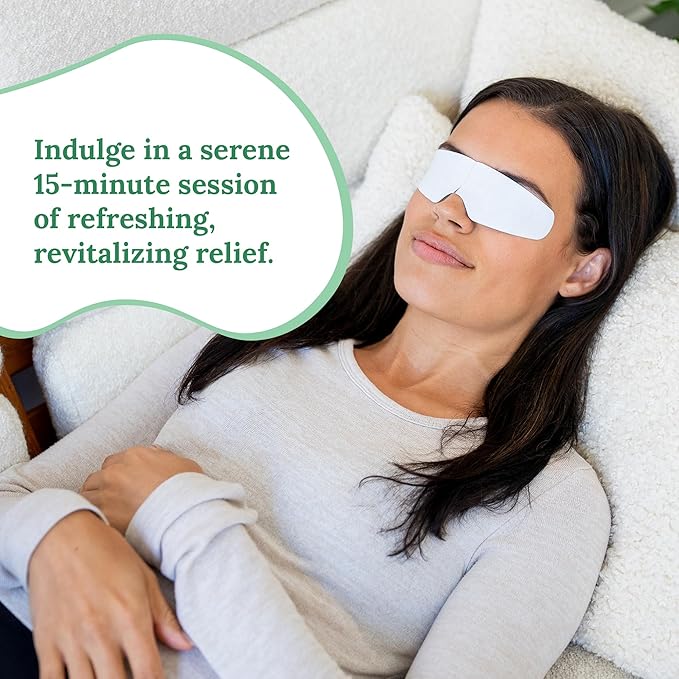 Rescue: Hydrogel Self Cooling Compress | Cold Eye Masks for Puffy Eyes | Self Cooling Eye Compress for Fast Relief | Travel Ready | 12 Count