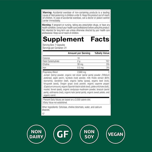 Standard Process SP Cleanse - Healthy Kidney & Liver Support Supplement - Formula Aids Gallbladder Function - Digestive Support Supplement with Apple Pectin, Barley, Beetroot & More - 150 Capsules
