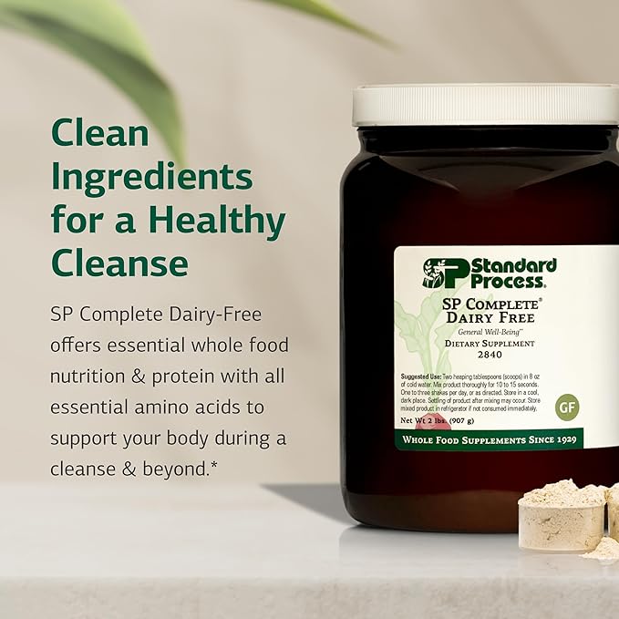 Standard Process SP Complete Dairy-Free - Rice Protein Powder for Amino Acid Support - Supports Gut Health, Liver Function & Immune Health - Vegan, Vegetarian & Gluten-Free - 2 lbs (907 g)