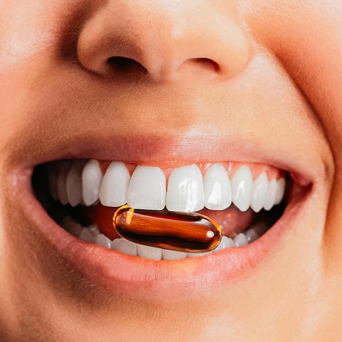True Grace Omega-3 Fish Oil - 60 Softgels - 1400 mg EPA + DHA - Brain, Heart, Joint & Immune Health - Organic, Gluten Free, Soy Free