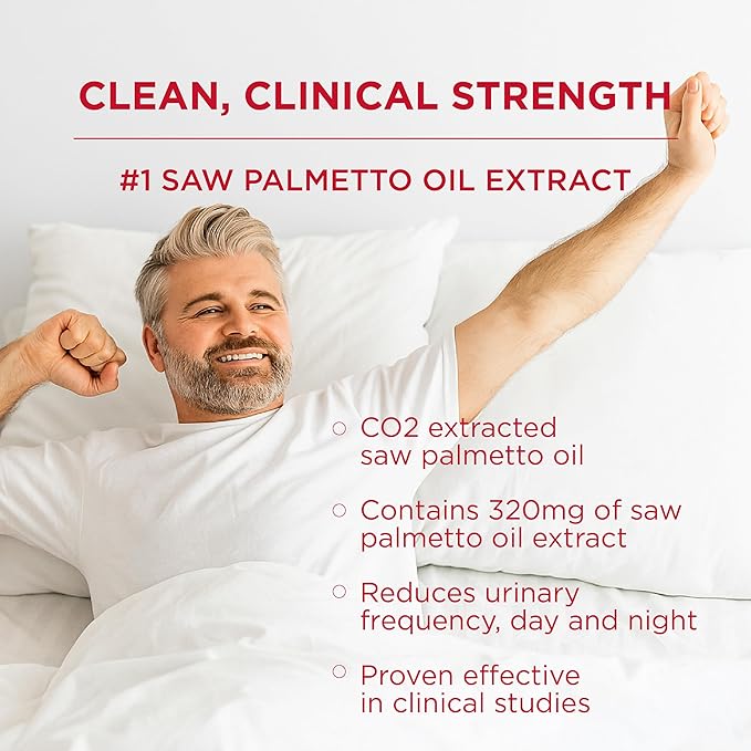 Flomentum® Saw Palmetto for Men Prostate Supplement | Prostate Support Supplement for Men's Health | USP Verified - Healthy Urinary Flow & Urinary Function - 320mg Once Daily (30 Count)