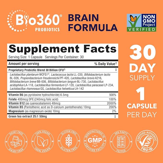 Probiotic Bundle for Vaginal Health & Brain Support – 50B CFU + 30B CFU with 15 Strains – Supports pH Balance, Vaginal Flora, Memory, Focus, Immunity, Digestion, & Mental Clarity – Shelf Stable